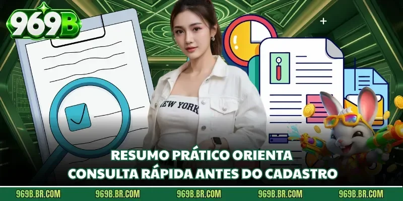 Resumo prático orienta consulta rápida antes do cadastro